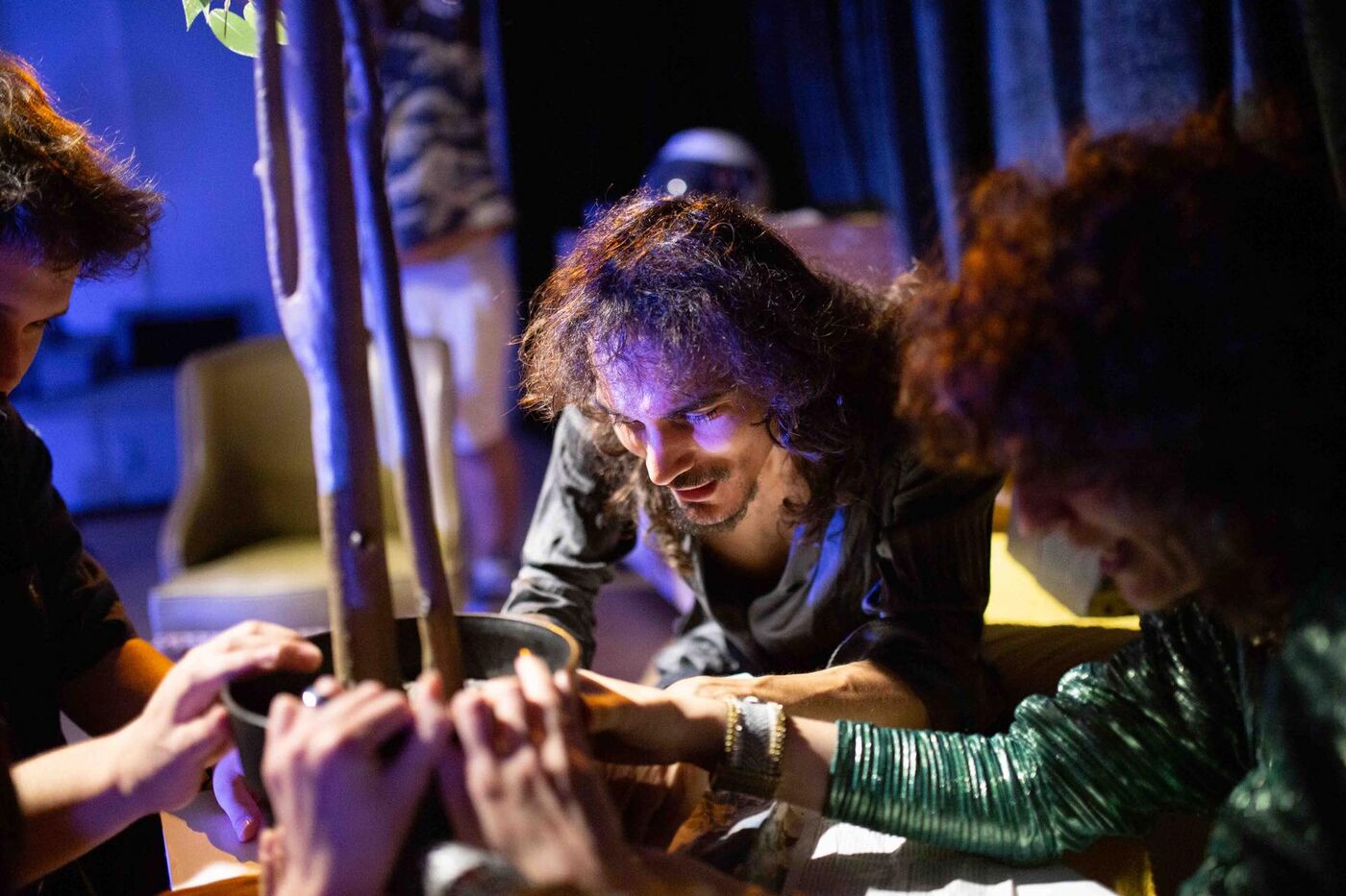 Actriz en entrenamiento teatral, Talleres de Teatro Gràcia Barcelona