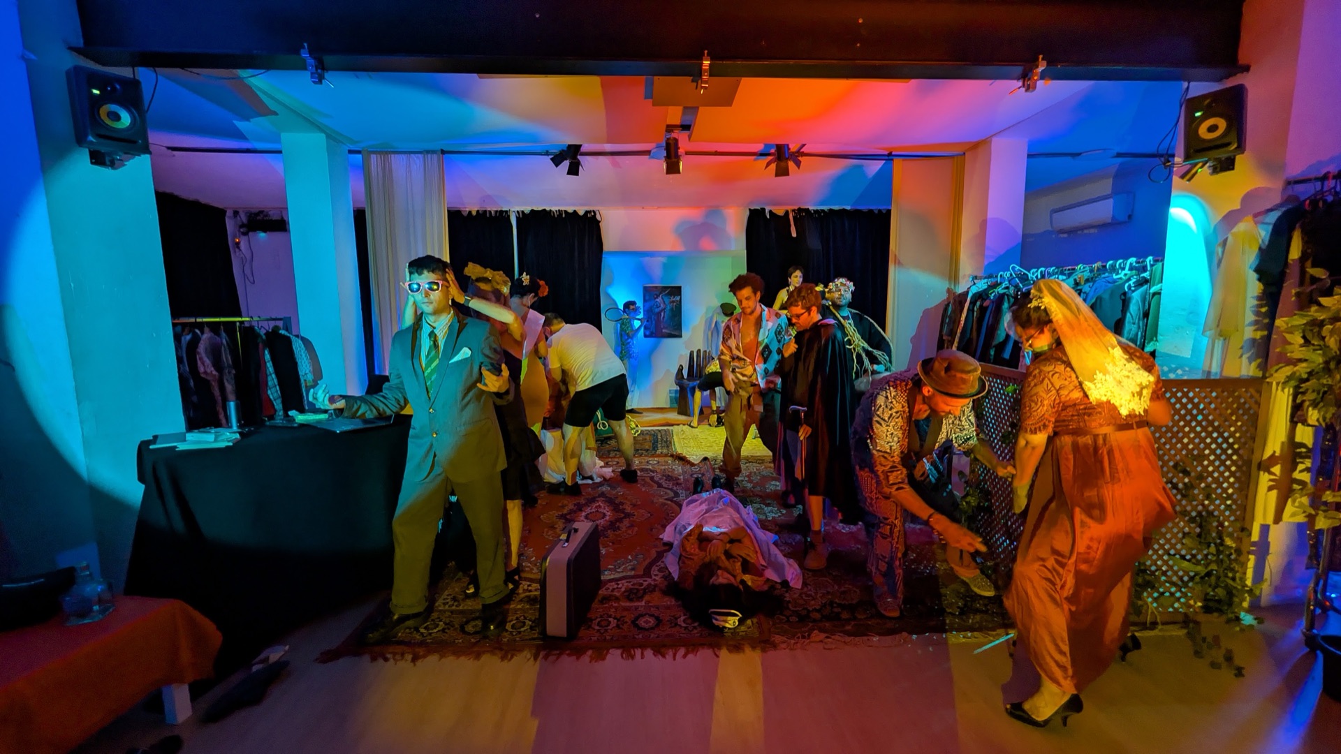 Muestra de los talleres de teatro en el Espacio La Mansión, Gràcia, Barcelona